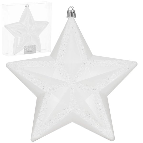 Christmas tree ornament star, Springos CA1382, 15 cm