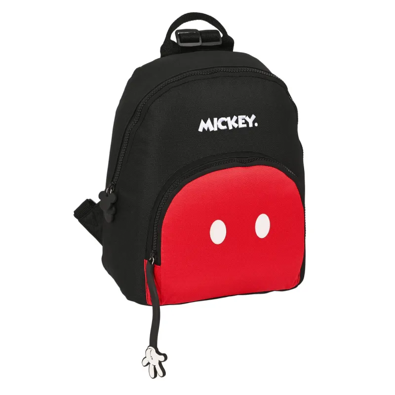 Rento reppu Mickey Mouse Clubhouse Mickey mood Musta Punainen 25 x 30 x 13 cm