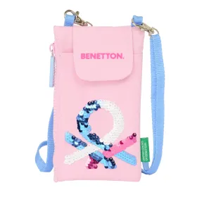 Kukkaro Benetton Pink Puhelinkotelo Pinkki