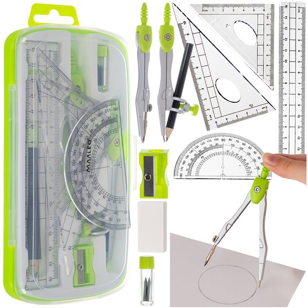 Geometric set 10 pieces Maaleo 26170