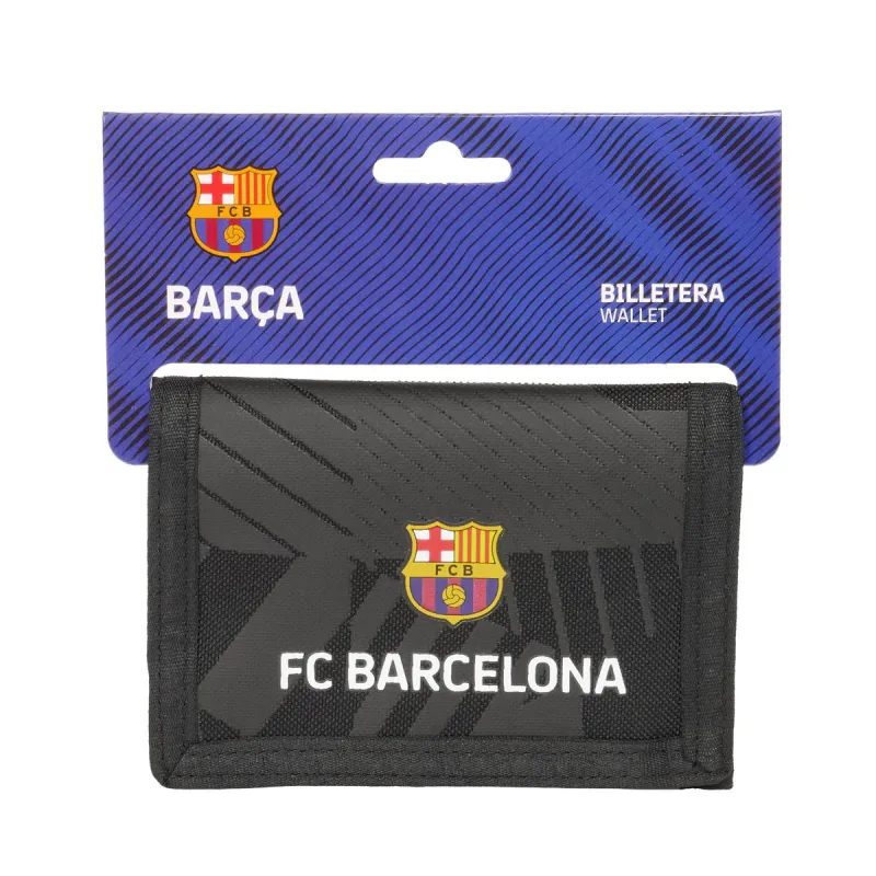 Kukkaro F.C. Barcelona Black Musta 12,5 x 9,5 x 1 cm