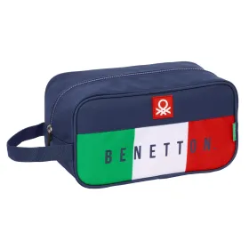 Ceļojuma Čību Turētājs Benetton Flag Tumši Zils 29 x 15 x 14 cm
