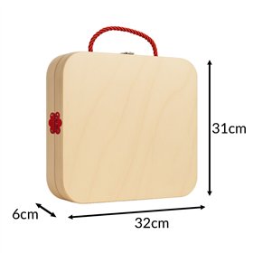 Kruzzel 26581 Wooden Tool Box