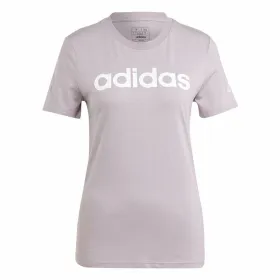 Moteriški marškinėliai su trumpomis rankovėmis Adidas Linear (XS)