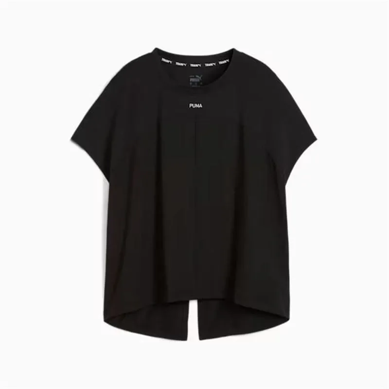Sieviešu Krekls ar Īsām Piedurknēm Puma Cloudspun Mix Melns (XS)