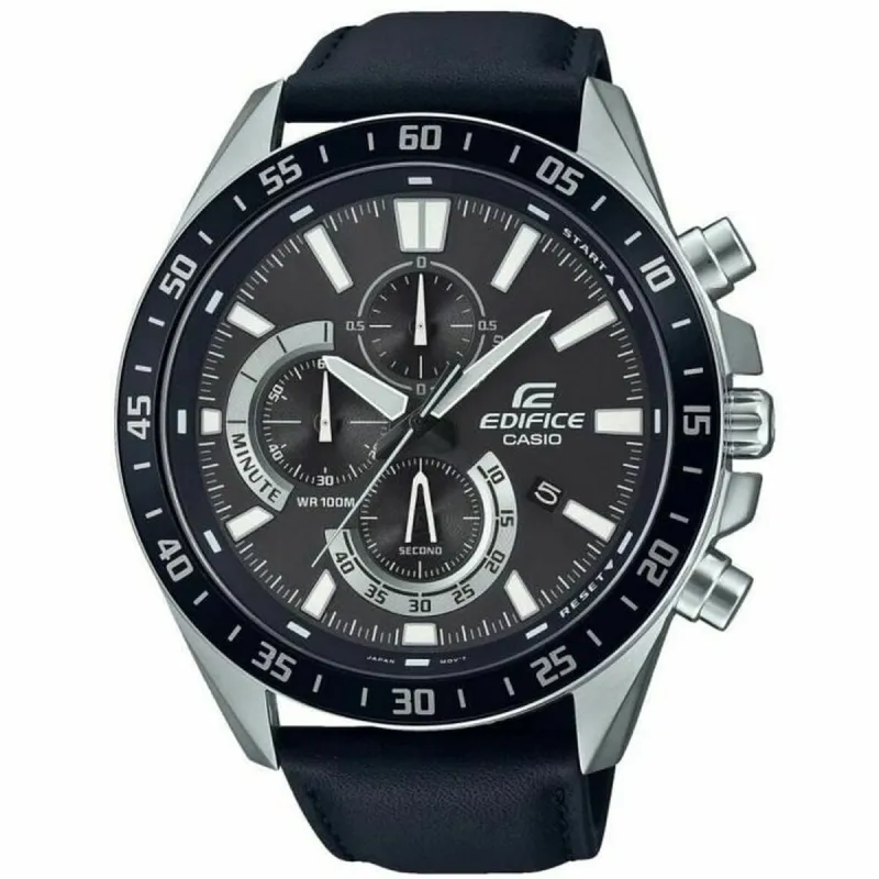 Мужские часы Casio EFV-620L-1AVUEF Чёрный Серый Серебристый
