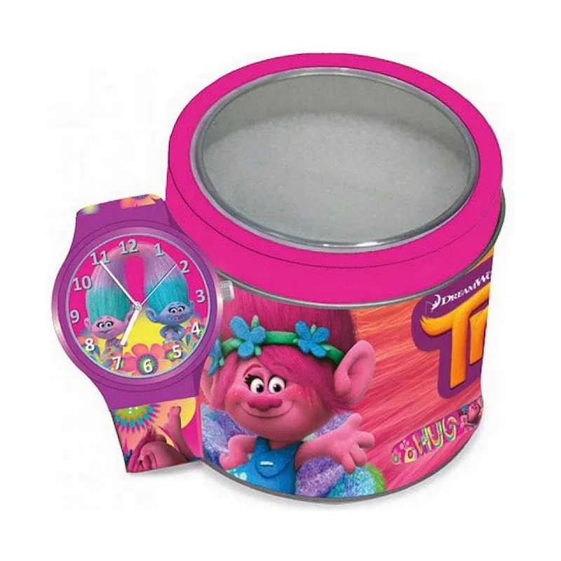 Laikrodis kūdikiams Trolls TROLLS - TIN BOX (Ø 33 mm)