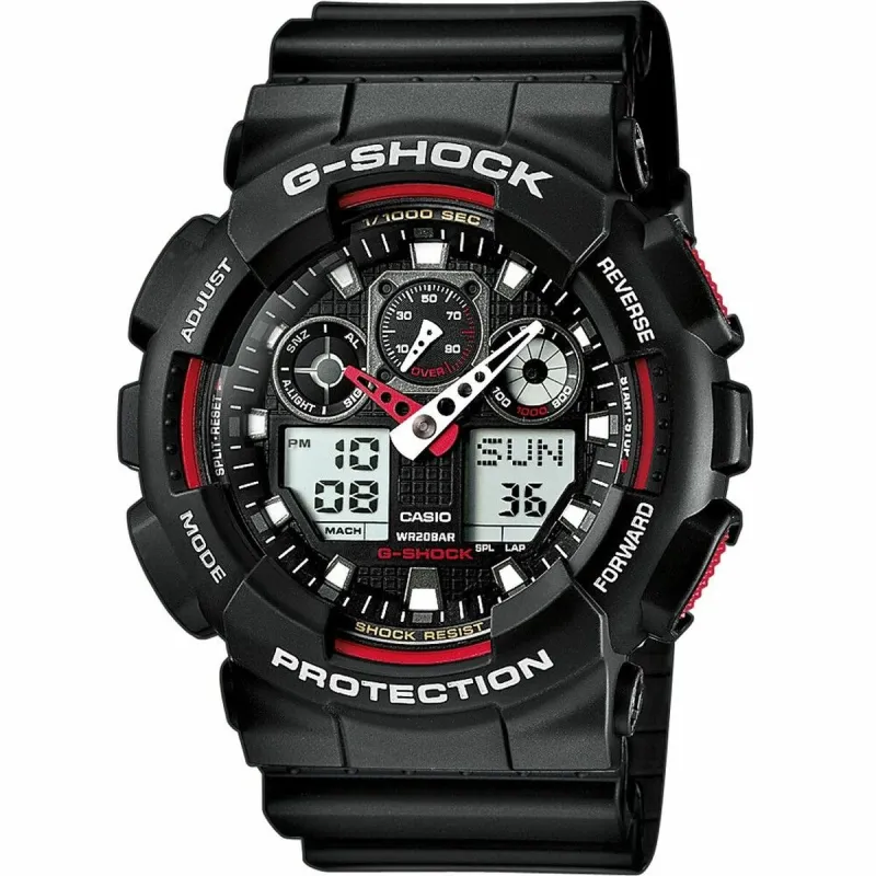 Meeste Kell Casio G-Shock GA-100-1A4ER Must (Ø 51 mm)