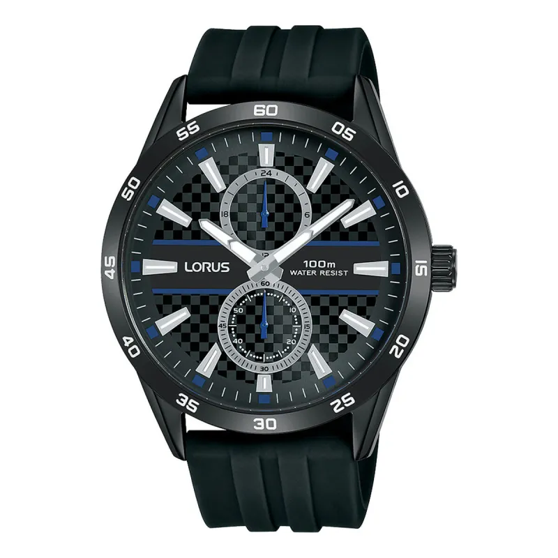 Vīriešu Pulkstenis Lorus SPORTS Melns (Ø 40 mm)