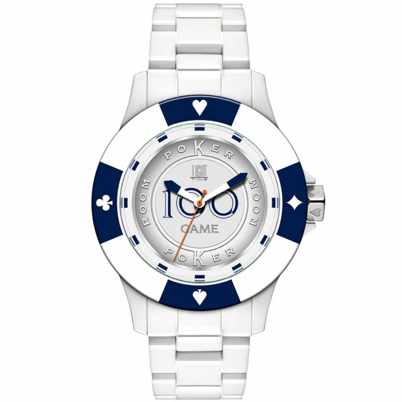 Abiejų lyčių laikrodis Light Time POKER (Ø 41 mm)
