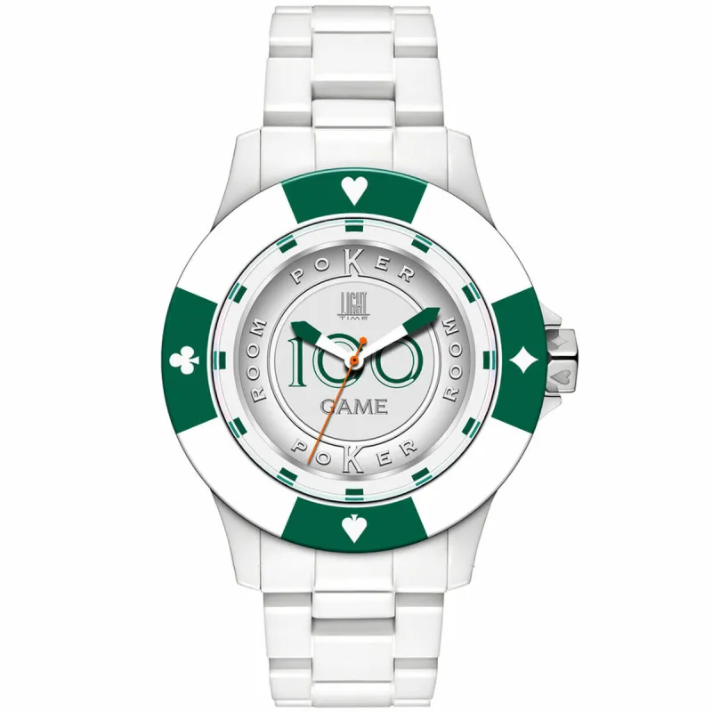Unisex Pulkstenis Light Time POKER (Ø 41 mm)