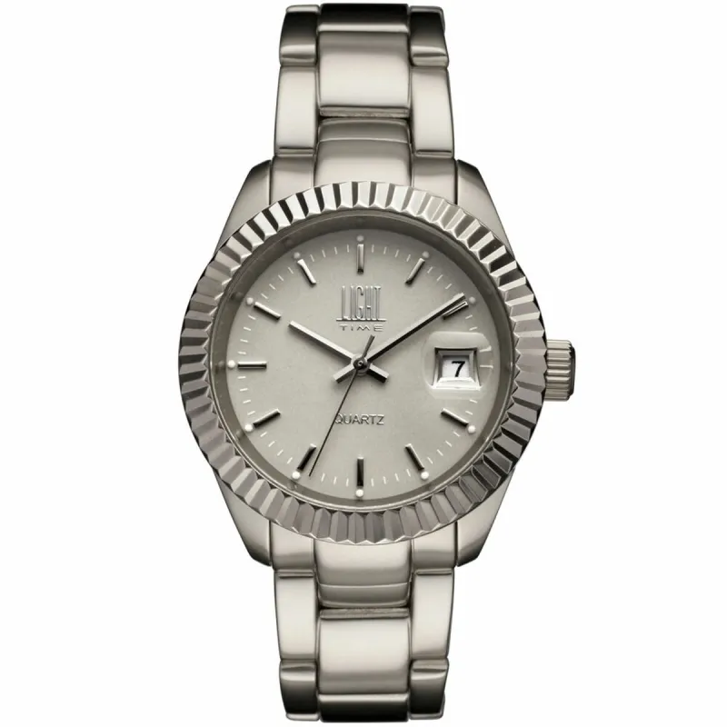 Abiejų lyčių laikrodis Light Time ALLUMINIUM (Ø 34 mm)