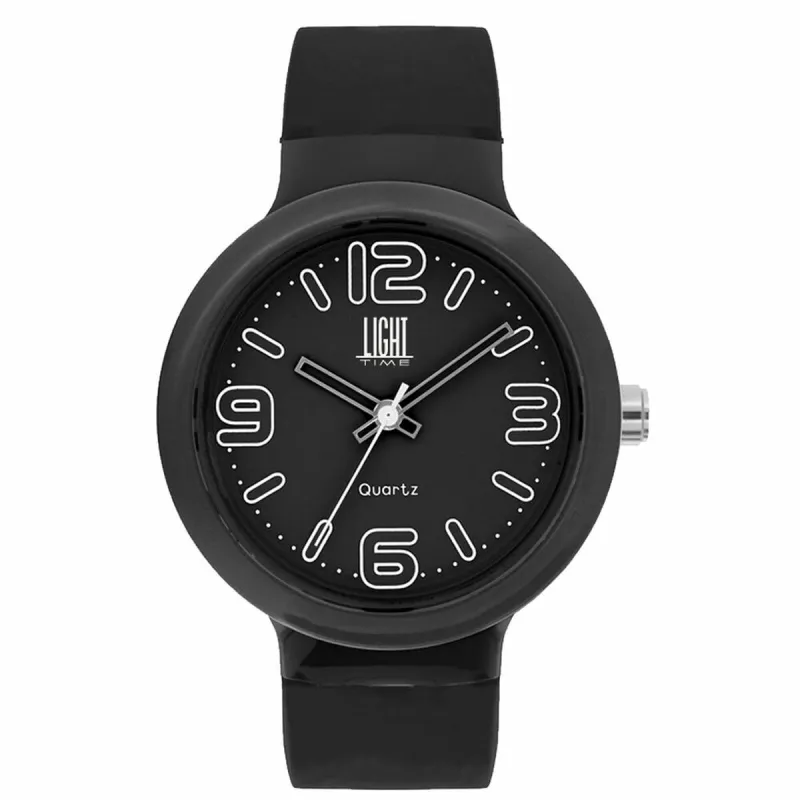 Abiejų lyčių laikrodis Light Time EUROPE Juoda (Ø 40 mm)