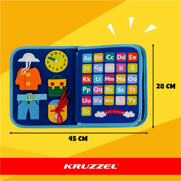 Manipulative book - blue Kruzzel 26881