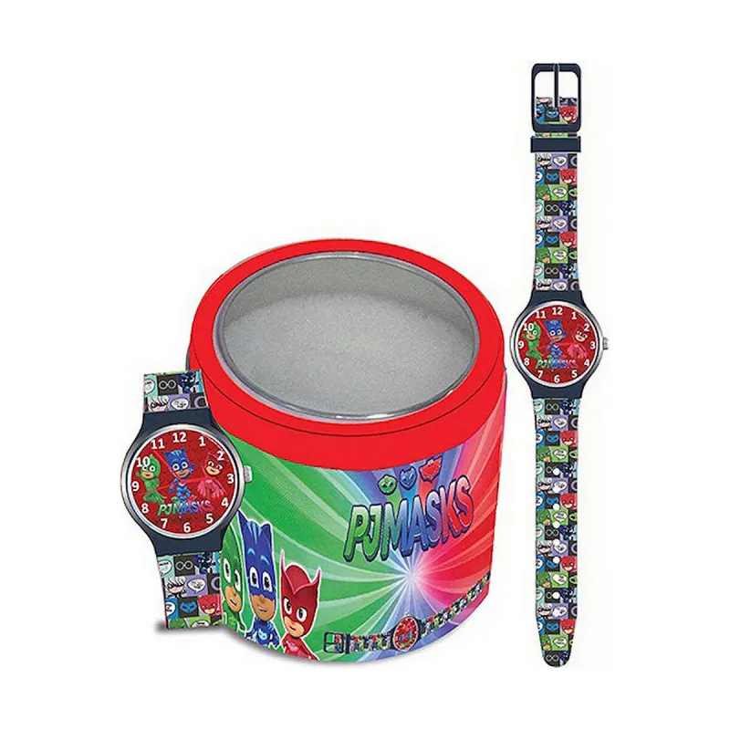 Laikrodis kūdikiams PJ Masks PJ MASKS (SUPERPIGIAMINI) – TIN BOX (Ø 33 mm)