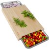 Bamboo board with containers Ruhhy 25707