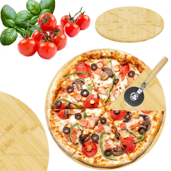 Pizzalauta + pizzaveitsi Springos KI0112
