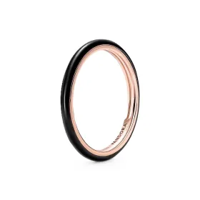 Naiste Sõrmus Pandora BLACK ENAMEL - RING - SIZE 50