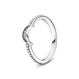 Naisten sormus Pandora CRESCENT MOON BEADED - RING - SIZE 48