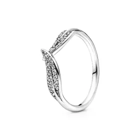 Naisten sormus Pandora LEAF PAVE - RING - SIZE 52