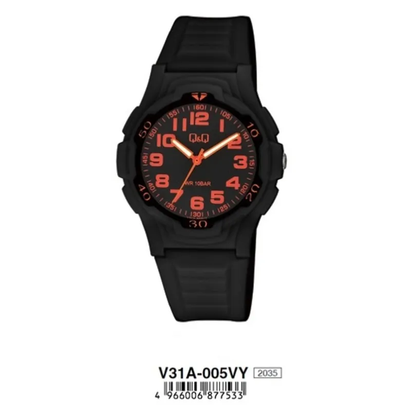 Laikrodis vyrams Q&Q V31A-005VY Balta Sidabras (Ø 40 mm)