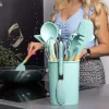 Кухонный набор аксессуаров Springos KI0001 12 шт. тёмно-мятный