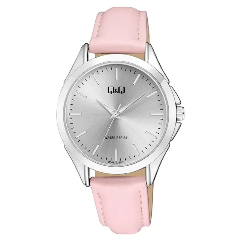 Laikrodis moterims Q&Q C04A-025PY (Ø 38 mm)