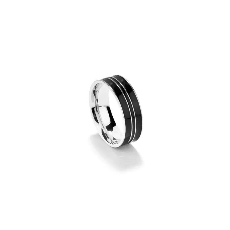 Мужские кольца Radiant RH000142-24 24 Чёрный Серебристый