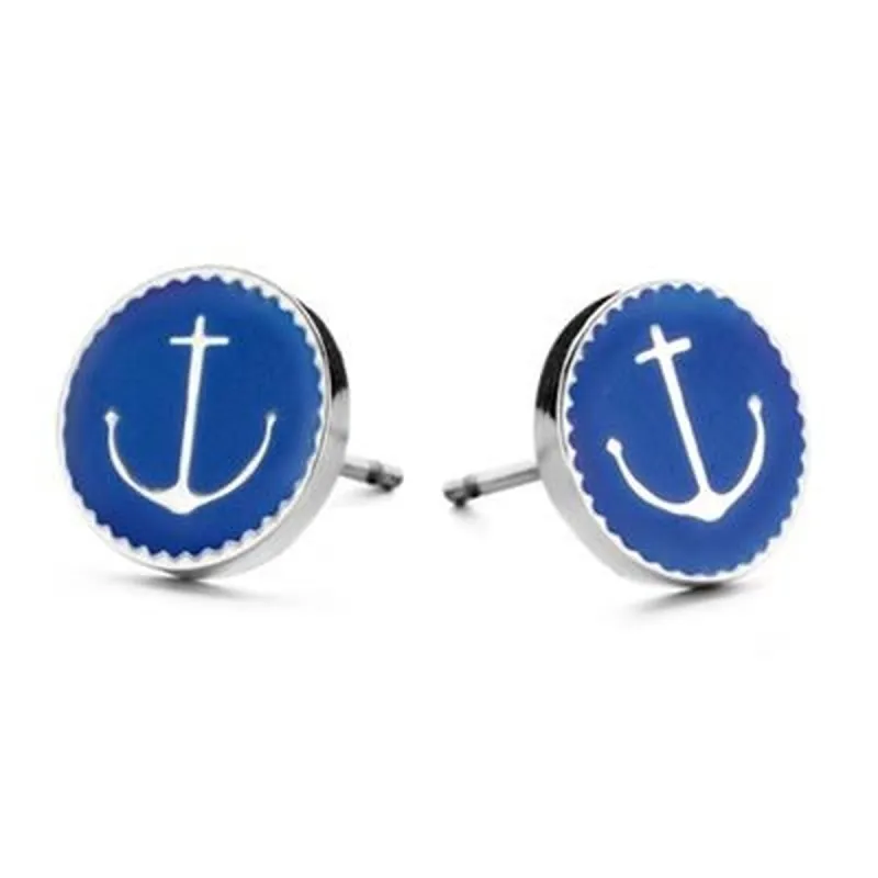 Sieviešu Auskari CO88 Collection 8CE-70026 Zils Sudrabains