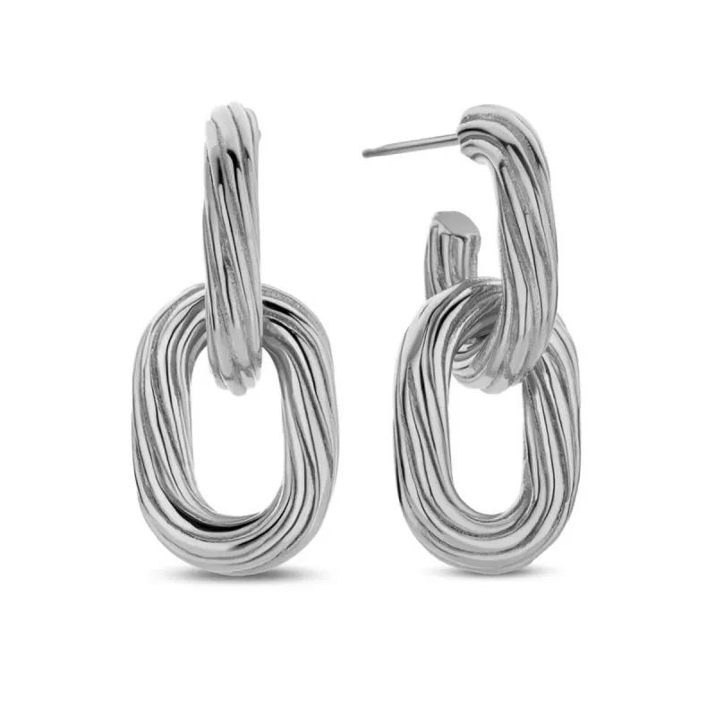 Женские серьги CO88 Collection 8CE-70553 Серебристый