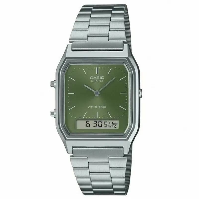 Часы унисекс Casio EDGY COLLECTION SUNRAY DIAL - GREEN MOSS