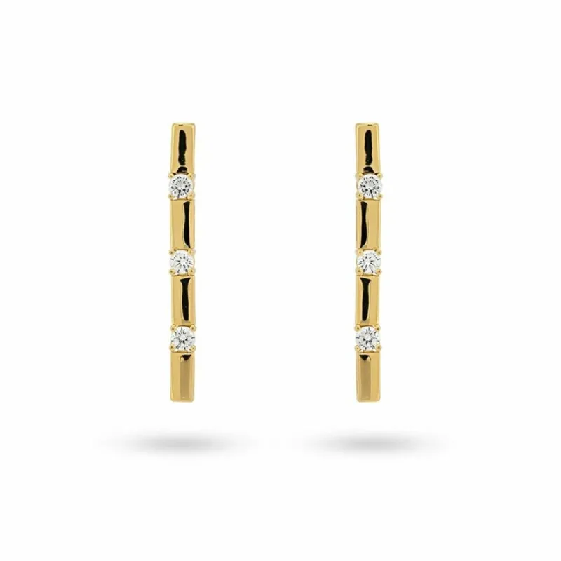 Ladies' Earrings 24KAE 42469Y Golden