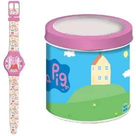 Pikkulasten kellot Peppa Pig PEPPA PIG - TIN BOX Ø 33 mm