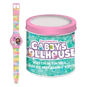 Детские часы Gabby's Dollhouse 000574089 - TIN BOX Ø 33 mm