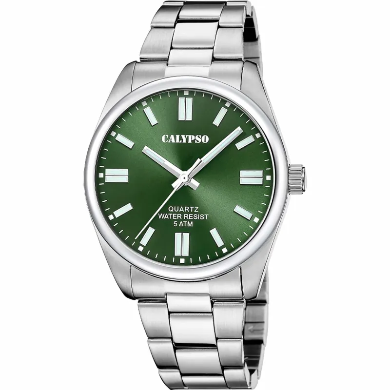 Meeste Kell Calypso K5862/5 Hõbedane