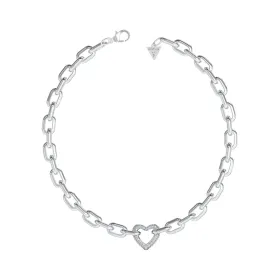 Naiste Käevõru Guess JUBN05015JWRHT-U Hõbedane
