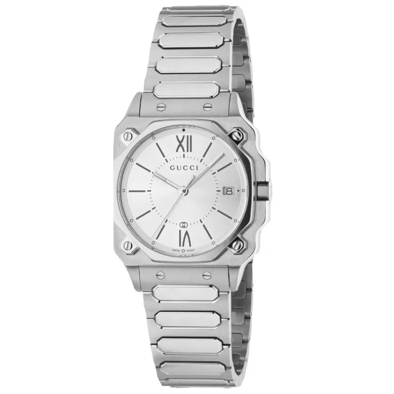 Naisten rannekellot Gucci YA166504 Hopeinen