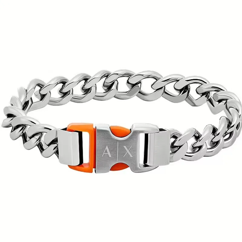 Vīriešu Aproce Armani Exchange AXG0153040 Sudrabains