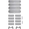Ratastel kapp Springos HA1020, 4 riiulit