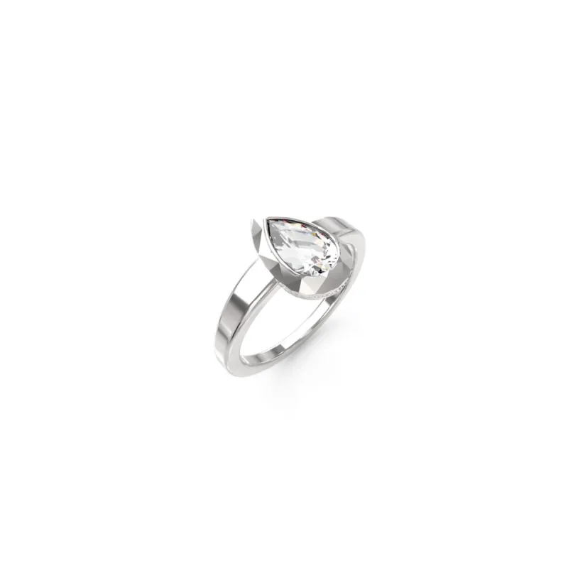 Naisten sormus Guess JUBR05248JWRH56 16 Hopeinen