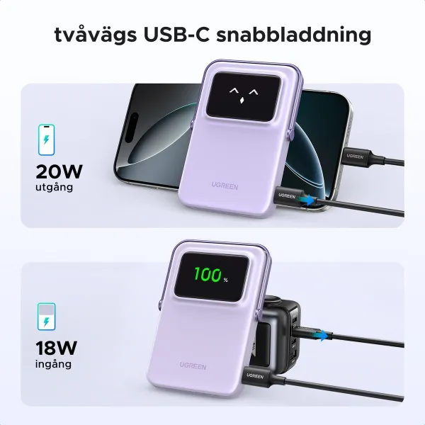 Powerbank Ugreen 35606 Violets 5000 mAh
