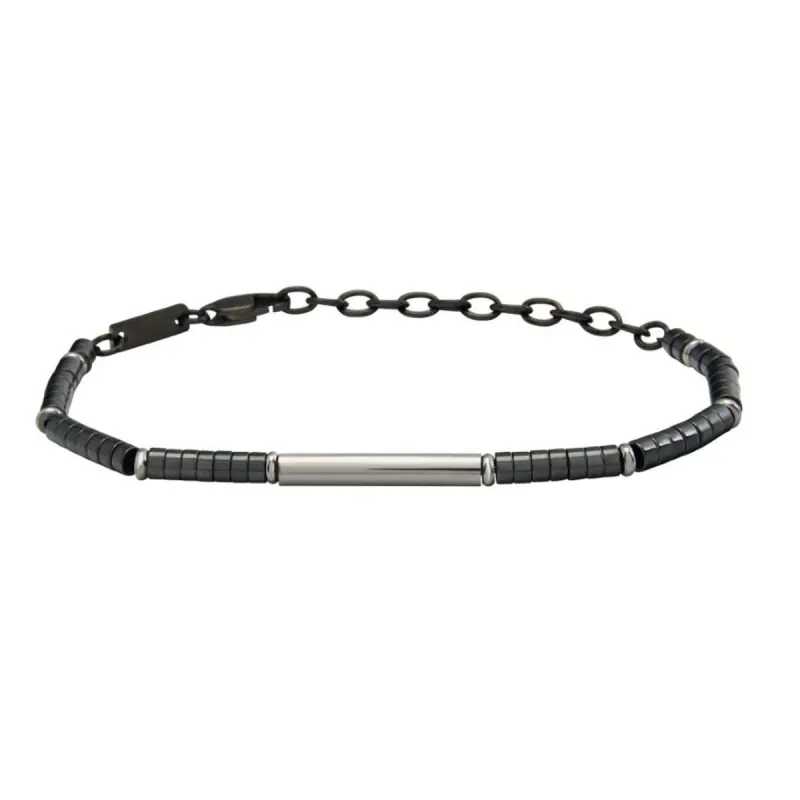 Мужские браслеты Breil TJ3639 Ювелирное серебро 925 Чёрный