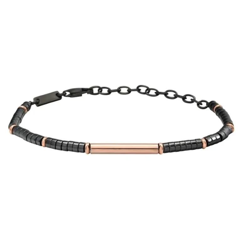 Мужские браслеты Breil TJ3640 Ювелирное серебро 925 Чёрный