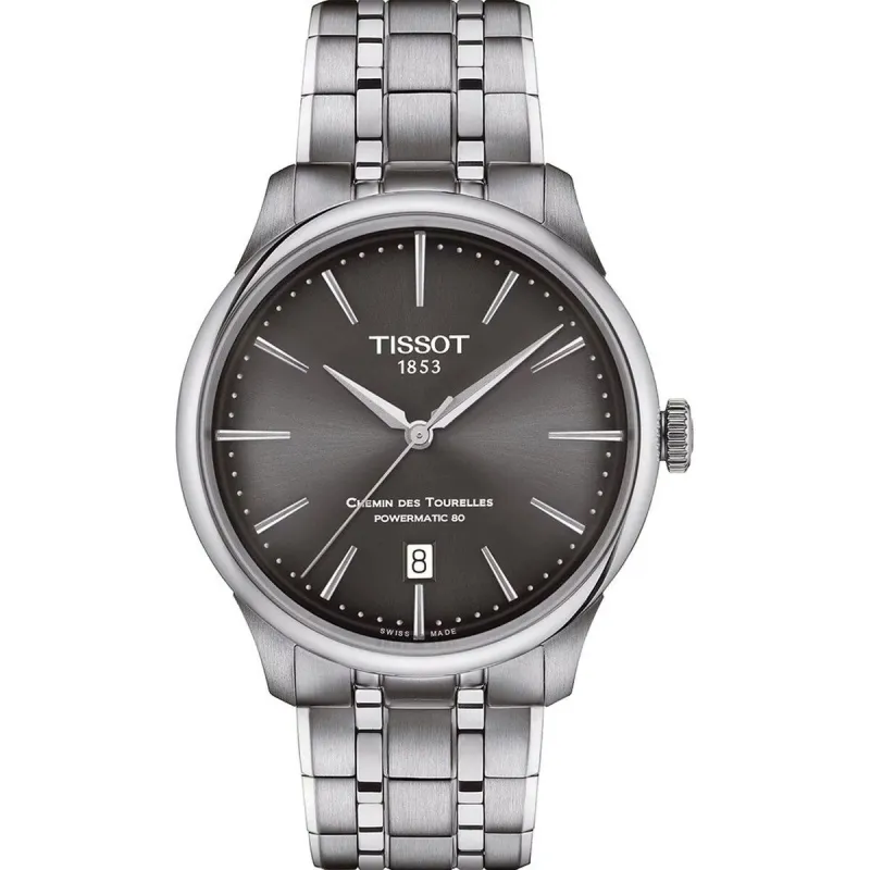 Мужские часы Tissot CHEMIN DES TOURELLES POWERMATIC 80 (Ø 39 mm)