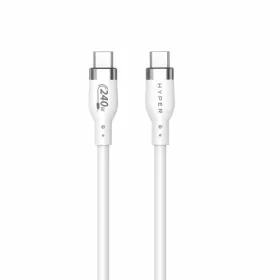 USB-C Kabelis Hyper HJ4002WHGL Balts 2 m