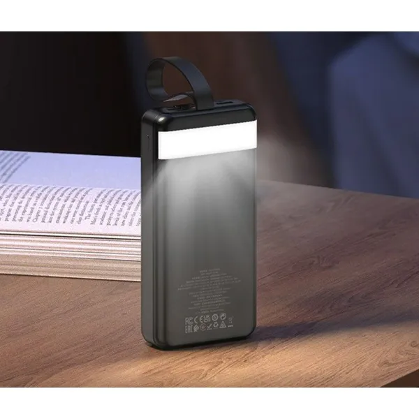 Powerbank Hoco J123B black Melns 30000 mAh