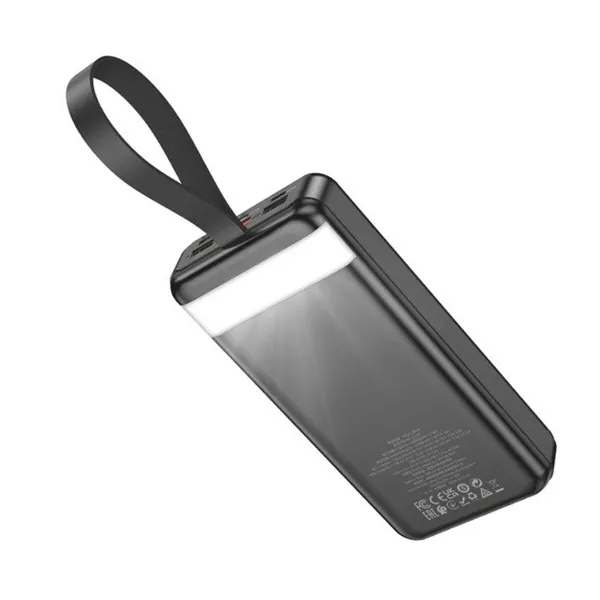Powerbank Hoco J123B black Melns 30000 mAh