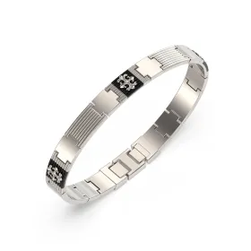 Meeste Käevõru Guess JUMB05065JWSTBKT-U Hõbedane