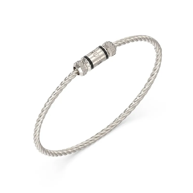 Meeste Käevõru Guess JUMB05096JWSTS Hõbedane