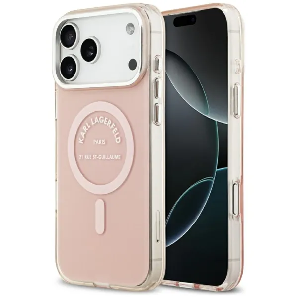 Karl Lagerfeld IML Karl RSG Logo MagSafe - Case for iPhone 17 Pro Max (pink)